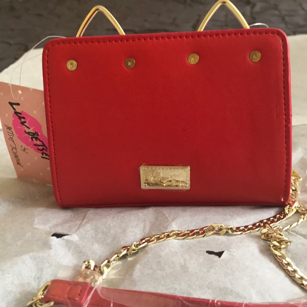 Betsey Johnson Red Crossbody Bag - Picture 6 of 7